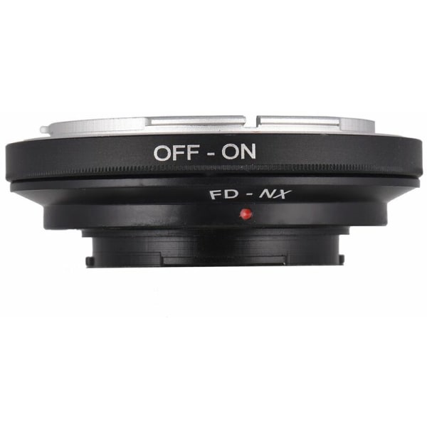 FD-NX objektiivin kiinnityssovitinrengas Canonin FD-kiinnitysobjektiiville, joka sopii Samsung Focus Infinity NX -sarjan kameran runkoon