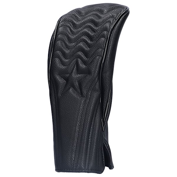 Golfkøllehodetrekk Vanntett PU Lær Golf Wood Head Covers Beskyttende Svart NR. 1