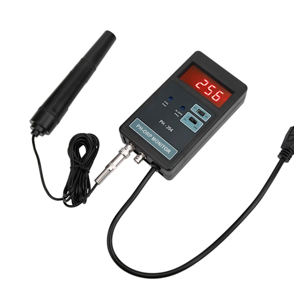 Digital LED-skærm PH/ORP Temperaturkontrol Monitor Måler Tester Overvågningsudstyr EU-stik 220V