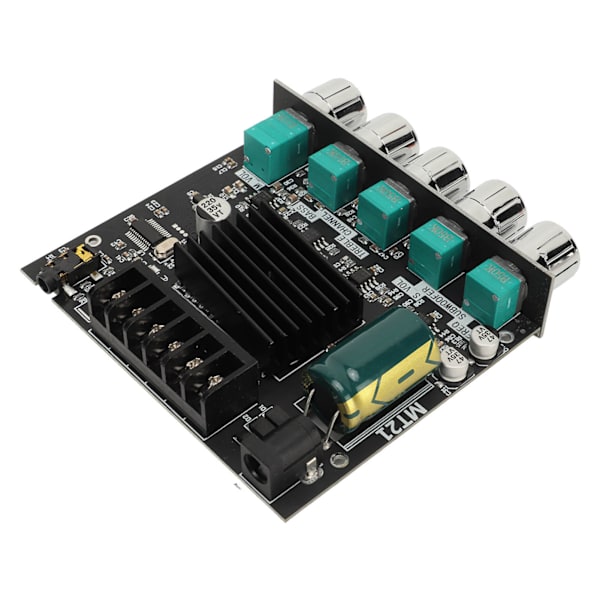 MT21 50W 100W 2.1-kanals Subwooferförstärkarkort Bluetooth Power AMP-modul med diskant- och basreglering