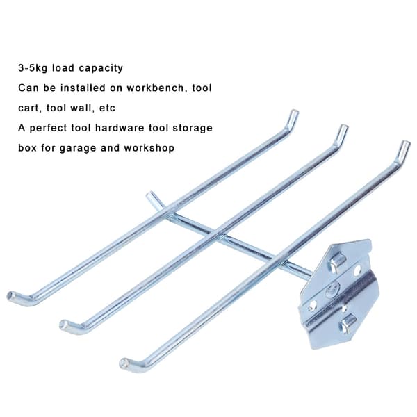 Vægmonteret Hardware Værktøjsstativ Pegboard Krog Garage Tool Stand