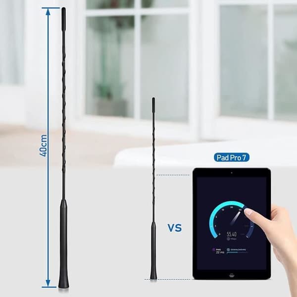 Bilantenne FM DAB Bilradioantenne 40cm Takmontert Bilantenne Universal Erstatningsbilantenne