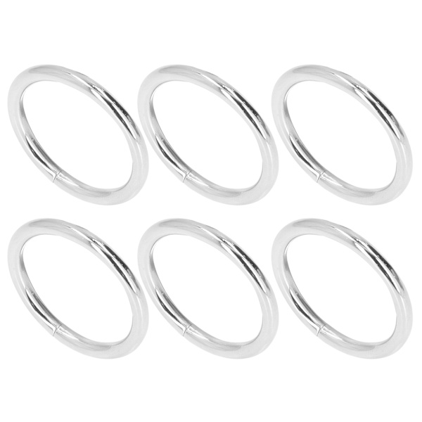 20 st metallringar 4x32 mm järn Robust hållbar multifunktionell utsökt metall O-ringarSilver