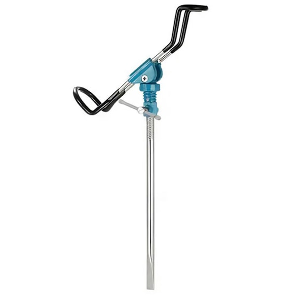 Stål Fiske Stang Holder Jordsmonn Stativ 360 Grader Roterende Fiske Stang Holder for Utendørs Fiske