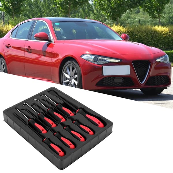 9st/Set Precision Pick Hook Set O Ring Seal Packning Puller Remover Verktyg Bil Auto