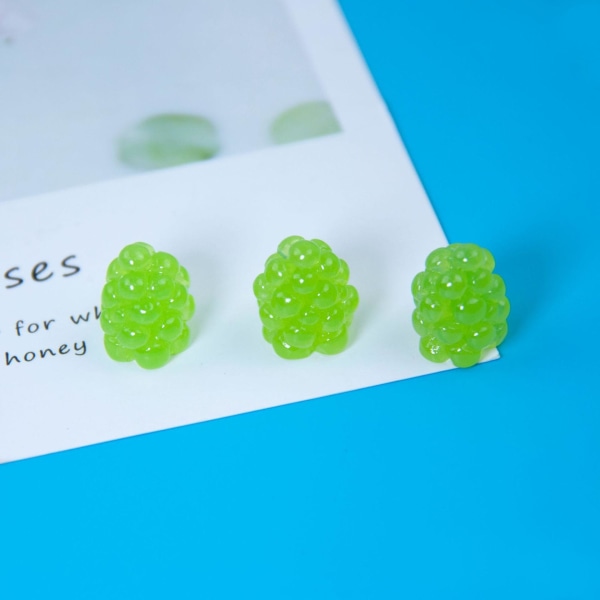 Hedelmät valoisat hartsitarvikkeet tee itse riipus green 25 pieces
