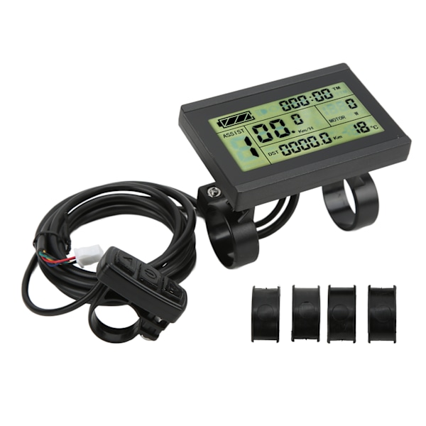 KT LCD3 Display 72V ABS Elcykeldisplay med SM-kontakt til KT Controller