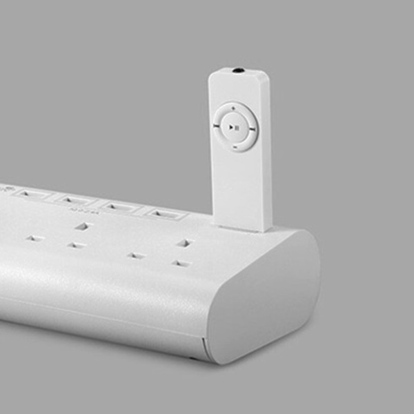 USB MP3-spiller Oppladbar minnekort Avspilling Bærbar musikkspiller for hjemreise Hvit