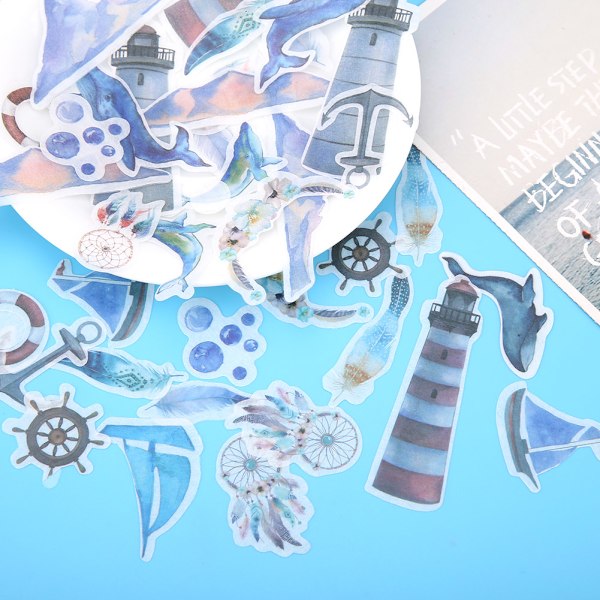 40 kpl/setti DIY-päiväkirjan tarrat Käsikirjan koristetarrat Scrapbooking-tarravarusteet (B09109)