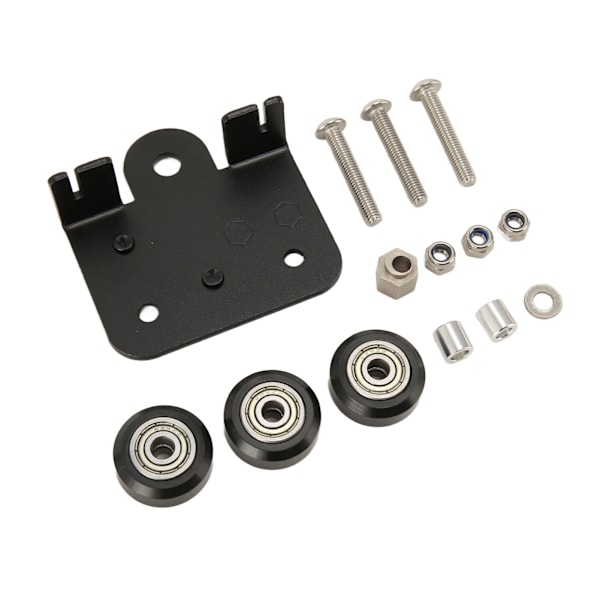 3D-ekstruder bakstøtteplate med remskive, ekstruderende bakplate for Ender 3 3s 3 Pro CR 10 CR 10S S4 S5-serien 3D-skrivere