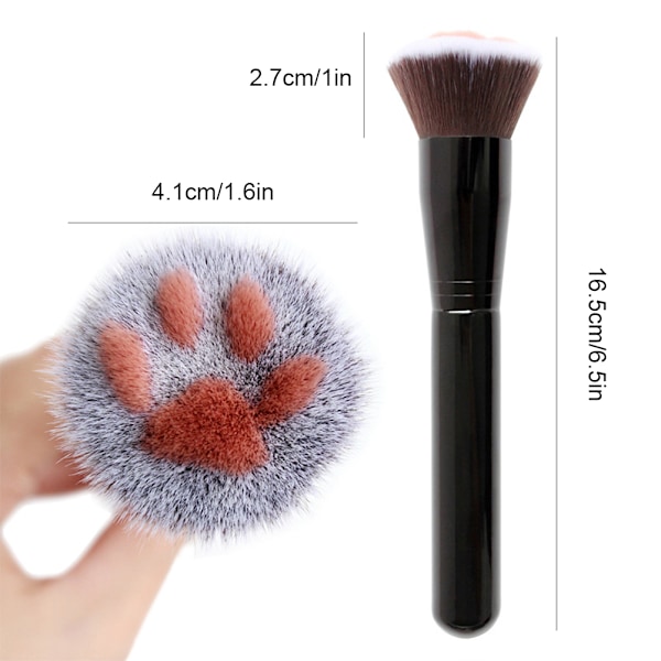 Sød Cat Paw Makeup Brush Professionel kosmetisk børste Blush Concealer Contour Powder Brush