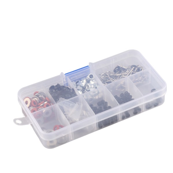 340PCS RC skruvsats muttrar Bultar Brickor Hårdvara Fästelement Passar för HSP 1/10 RC bil
