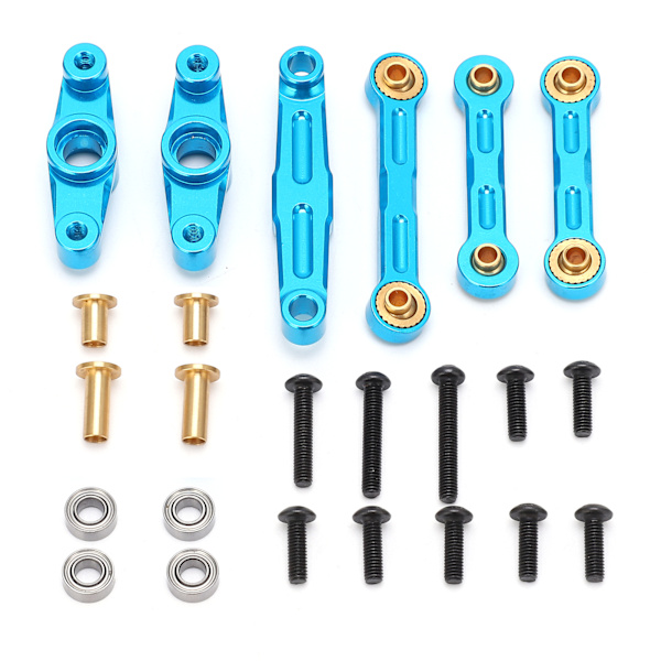 Styrset med vev av aluminiumlegering och kullager för Tamiya TT02 1/10 RC-bil Uppgraderingsdelar