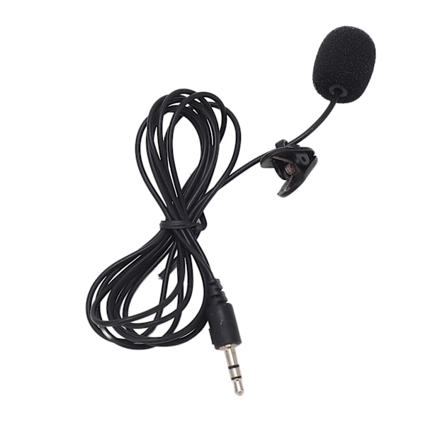 Håndfri Lapel Mikrofon med støjreduktion 3,5 mm stik Lapel Mikrofon til IOS PC-kamera MP3