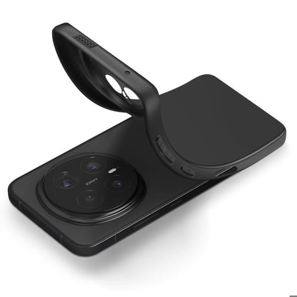 Silikonecover kompatibelt med Honor Magic 8 Pro, stødsikkert, Mayaxess sort Svart