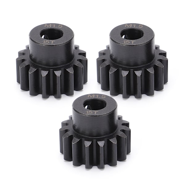 M1.5 kugghjulsdrev i stål för 1/5 1/6 RC 15T kugghjul i stål med 8 mm/0,3 tum inre hål