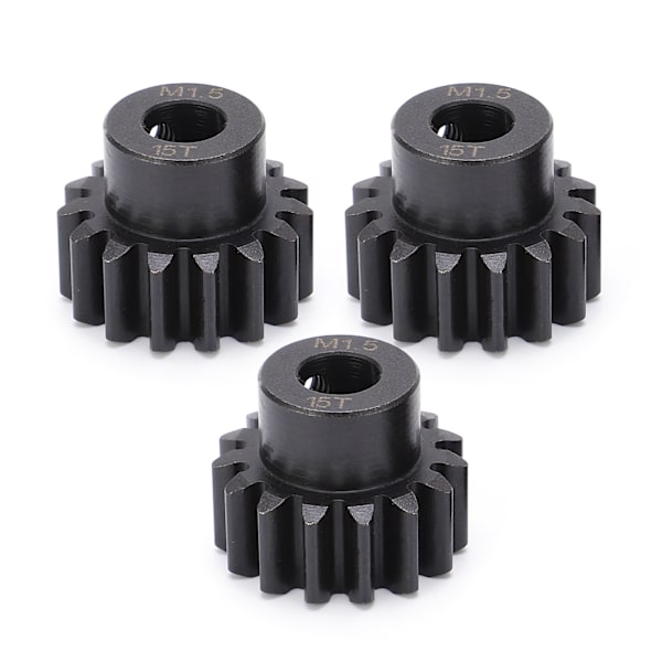 M1.5 teräksinen hammaspyörävaihde 1/5 1/6 RC:lle 15T teräksinen hammaspyörä 8 mm/0,3 tuuman sisäreiällä