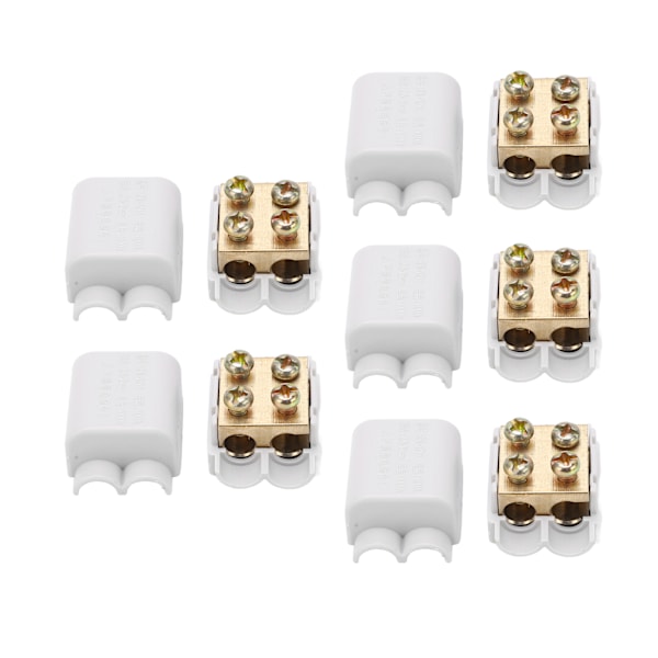 5 stk Splitter Wire Connector 1 ind 2 ud Messingledere High Power Hurtig Ledningsforbindelse terminalblok 1000V 100A