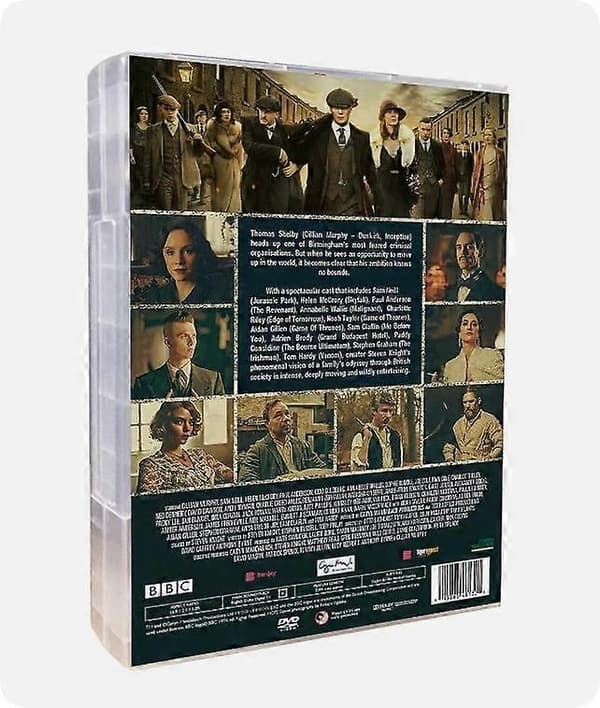 Peaky Blinders Hele serien Sesong 1-6 (DVD, 12-disker, Samleboks) Engelsk versjon