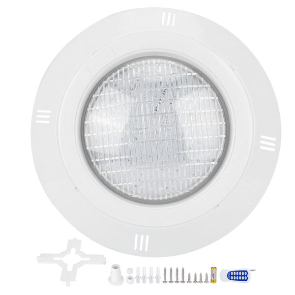 159LED farverige poollys Vandafvisende RGB undervandslys AC12V 18W landskabsbelysning