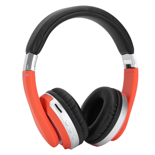 Foldbart Bluetooth Headset Trådløse Over Ear Stereo Headset med Mikrofon Gaming Hovedtelefon Orange