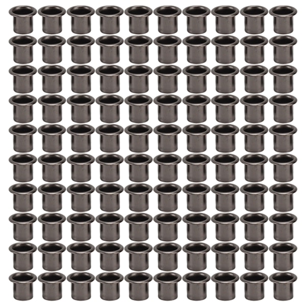 100 STK Metalnitøjer Runde Indre Hul Gennemføringshuller DIY Læder Håndværk Tilbehør 6 mm / 0.24in