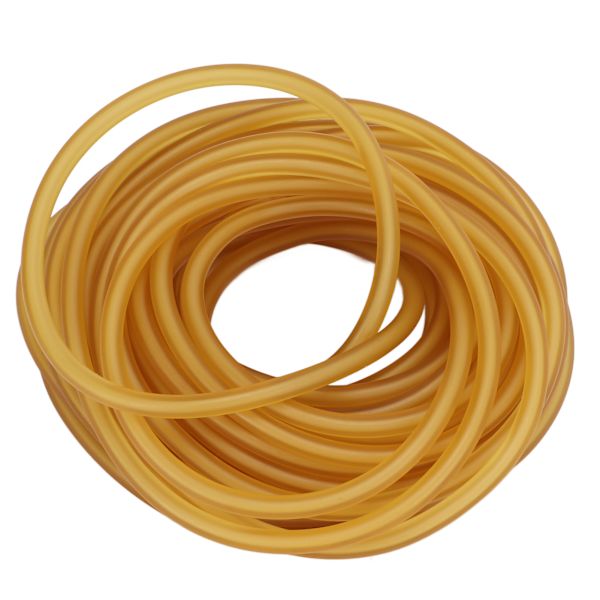 Latex Gummiband Gult Hög Elasticitet Naturligt Gummistub för Slungor Tillverkning Fitnessövningar Utomhusjakt 10 Meter