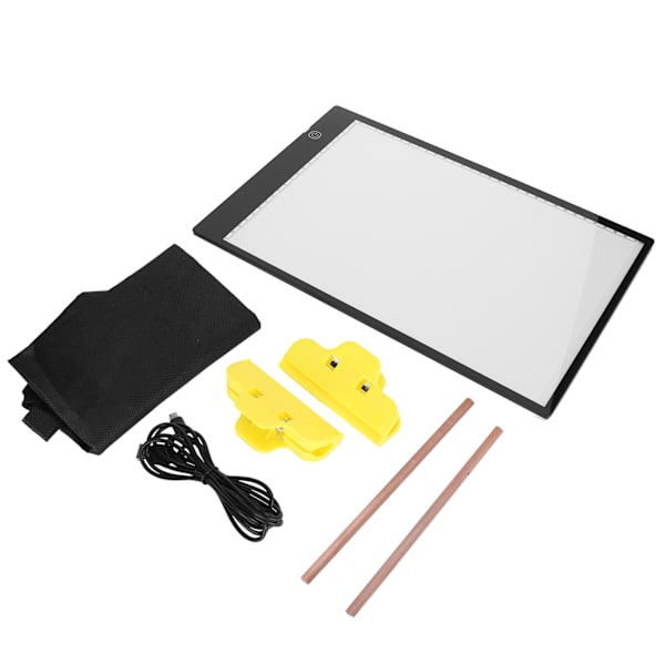 A4 LED Ljusplatta Justerbar Hög Ljusstyrka Spårning Dimbar USB Ritlåda Verktygsset