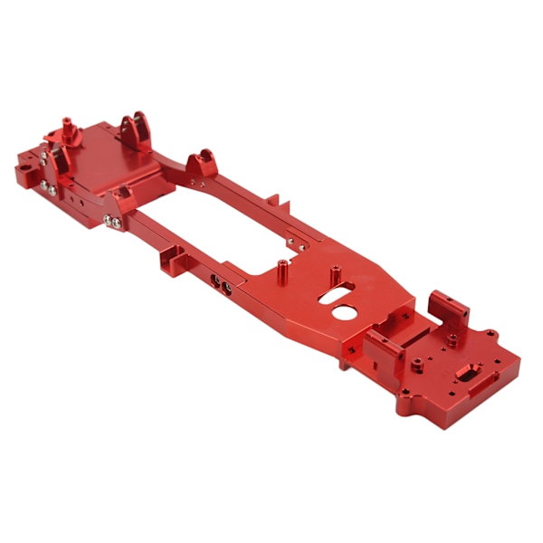 RC Bil Metall Kropp Chassis Ramme Bjelke Fjernkontroll Bil Oppgraderingstilbehør for WPL D12 Rød
