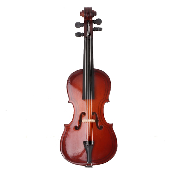 10 cm Mini Træ Cello Model Musikinstrument Model Musikgaver Hjemindretningsdekorationer