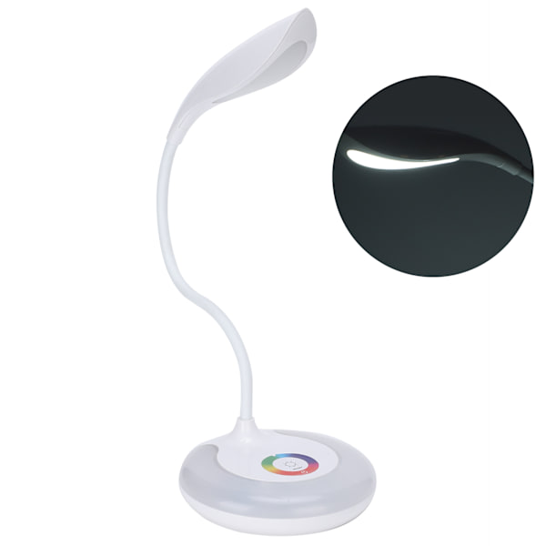 LED-pöytälamppu Pöytälukusalama RGB Symphony Touch Dimmaus Silmäsuoja Työpöytätarvikkeet (Pistokkeella)