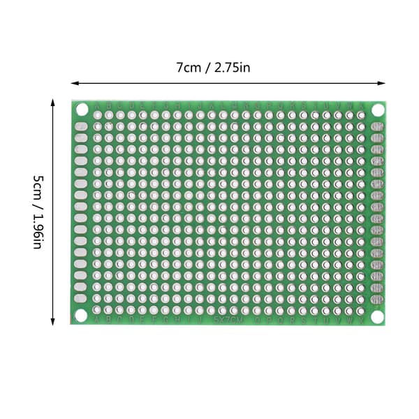 10 deler 5cmx7cm Dobbeltsidig Prototyping DIY Lodding Universal PCB Kretskort