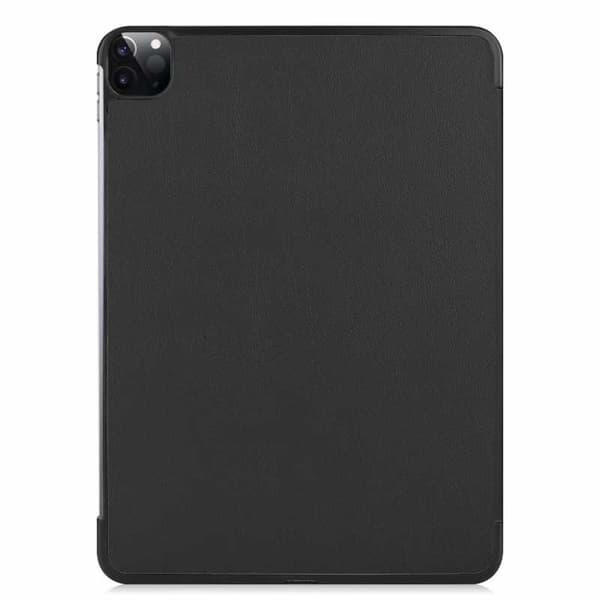 iPad Pro 12.9\" 2018 Stilig Trefoldet Deksel V2 Svart black