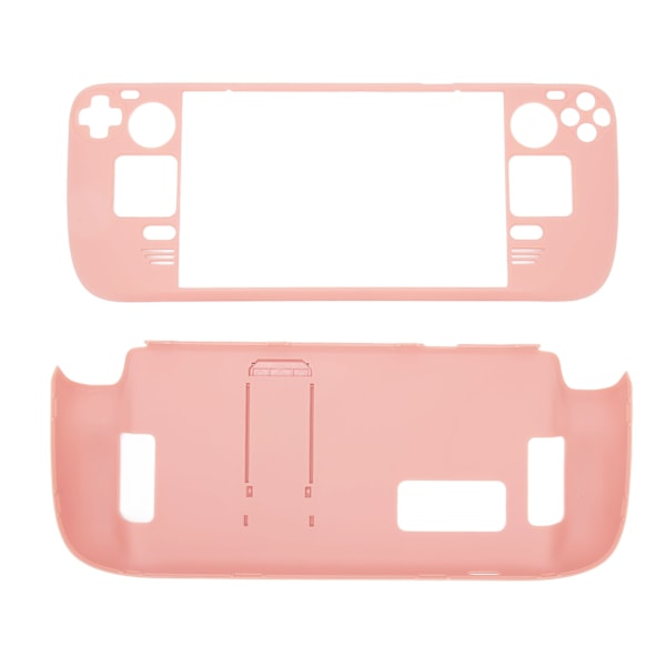 Kickstand Fodral för Steam Deck Hands Free Full Skydd Fingeravtryckssäkert Skyddsfodral för Steam Deck Pink