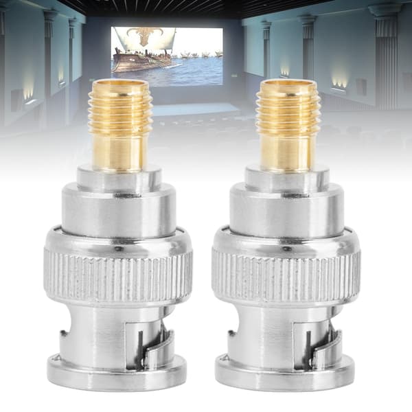 【NX】2 stk. BNC han til SMA hun type RF-stik koaksialadapter testkonverter
