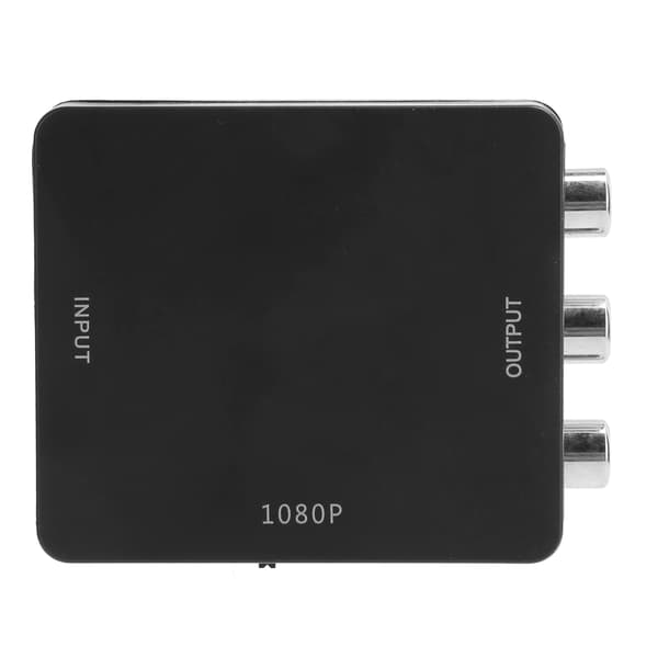 【NX】High Definition Multimedia Interface til AV-konverter Ingen driver Video Audio Adapter 1080P Sort