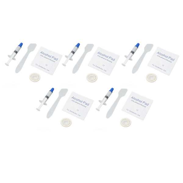 5 kpl Lämpöpasta 3,2W/m.k Metallivapaa Turvallinen Vahva Tarttuvuus Lämpöjohtava rasva Sirusetille GPU CPU-tulostimelle 0,5ml, 0,04oz