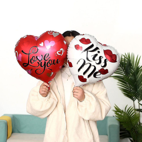 5kpl 18 tuuman uuden sydämen muotoinen romanttinen ystävänpäivä alumiinifolio ilmapallo Globos lahjat