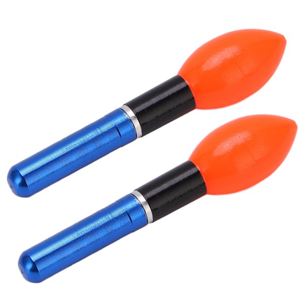 2 stk LED fiskeflottører og bobbers Plast Nattfiske Glow Bobbers Float Lights Tilbehør Blå