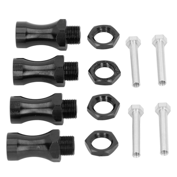 RC 12 mm till 17 mm metallhjulförlängning hex-konverteringsadapter Bredare 30 mm för 1/10 off road RC bil svart