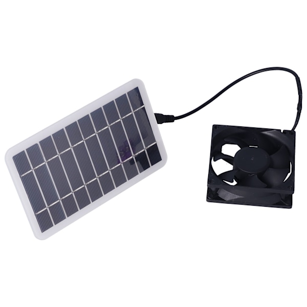 2,5W solpanelventilator Solventilator til husdyravl for udendørs plantning