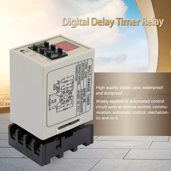 AH3-DM Dual Mode Delay Timer Relæ 0.01S-99H LED-skærm (AC 220V)