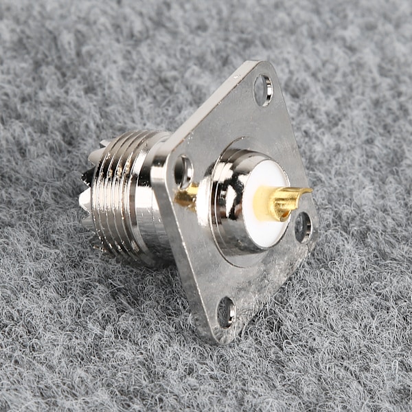 2 UHF naarisoitinta SO239 Messinki 4-reikäinen 50 ohmin adapteriliitin Adapterimuunnin