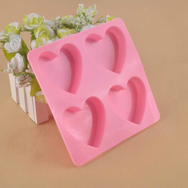 Hjerteformet silikone fondantform Kagedekoration Chokolade Bageform Isform