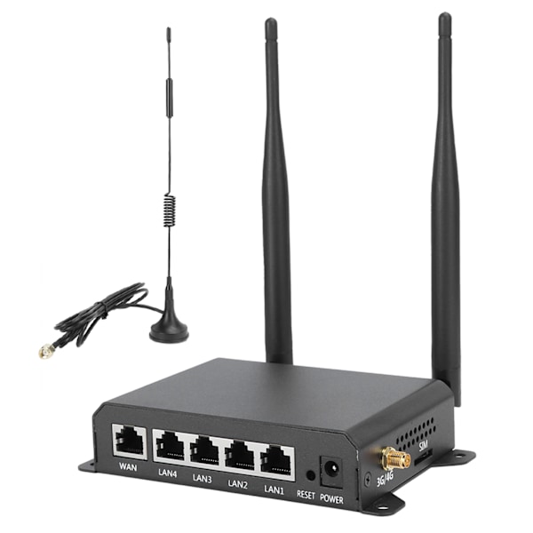 Trådløs Wifi-router 300m 4G LTE USB-modem Hotspot med SIM-kort CHU US-stik 100‑240V