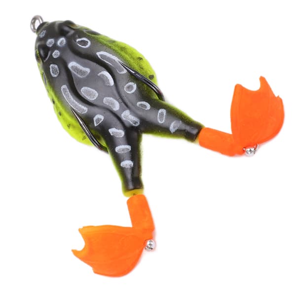 Thunder Frog Baits Flytande fiskedrag med dubbla propellerben för bas, ormhuvud, laxfiske3#