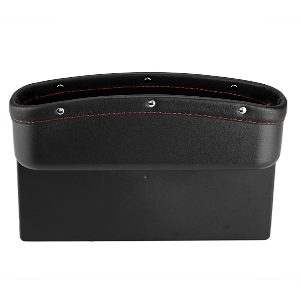 Bilopbevaringsboks Autosædekonsol Gap Slits Fyldning Organizer Telefonkort Nøgleholder Box (sort)