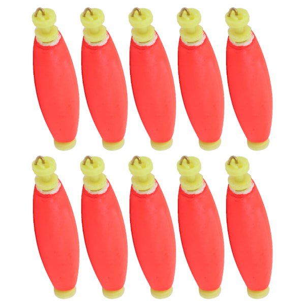 10 stk EVA Fiskeskum Fjedrende Bobber MultiPurpose Fiskemadagtig Oval Type