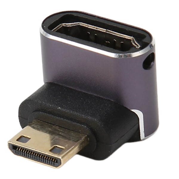 Mini HD Multimedia Interface Adapter Han til Hun 8K 48Gbps Aluminium Legering Skall Adapter med LED Lampe til Kontor