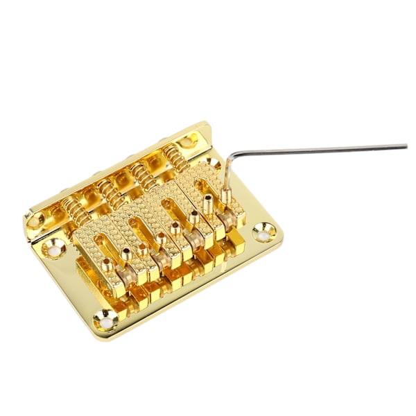 4 Strings Guitar Bridge Metal Enhanced Sound Snygg elektrisk gitarr Bridge Ersättning Guld